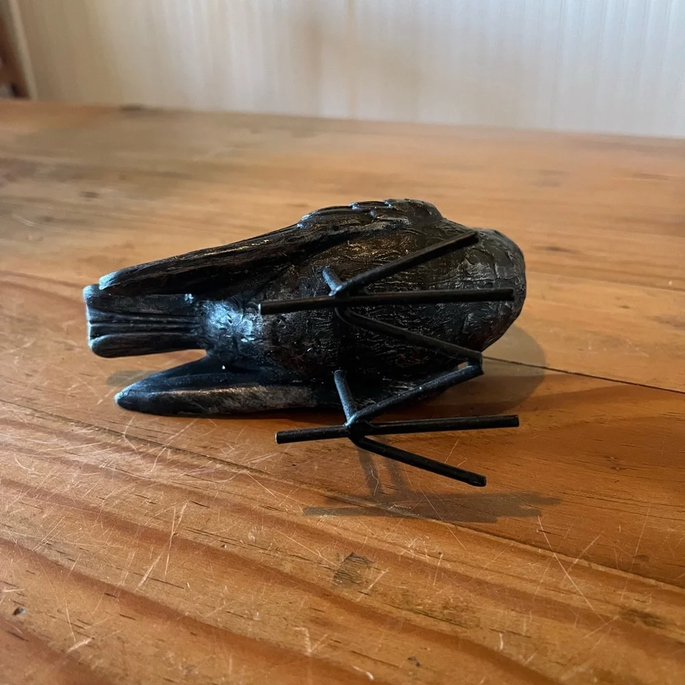 Metal Raven Figurine/Statue - Picture 5 of 8